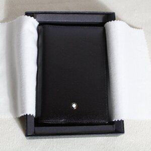 MONTBLANC Meisterstück NWOT Black Leather Address Book